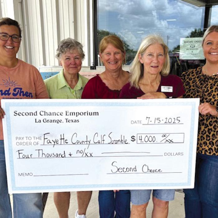 Second Chance Donates to Calf Scramble