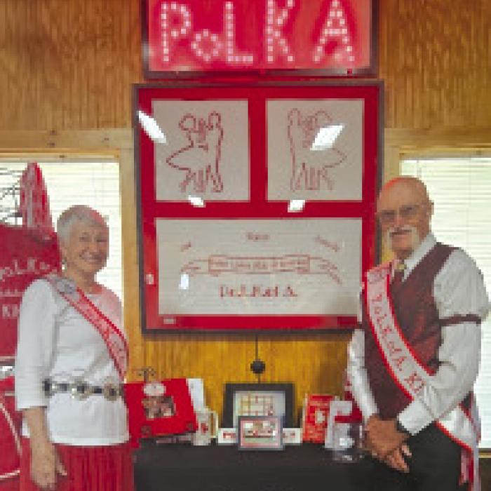 The King and Queen of The Polka Lovers Klub of America Texas Division, C. W. “Chris” and Doris Benson were in attendance.
