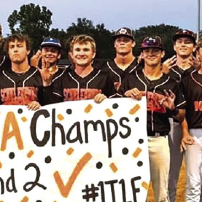 The Schulenburg baseball team after finishing off Premont in the area round last week.