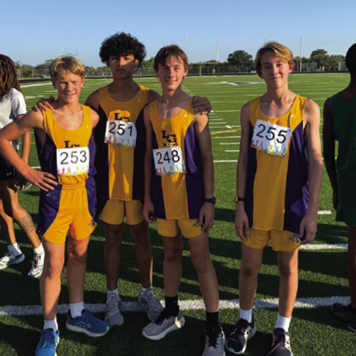 8th grade boys - 72 runners – Micah Gordon 28th, Maddox Wick 40th, Lennox Samples 57th.