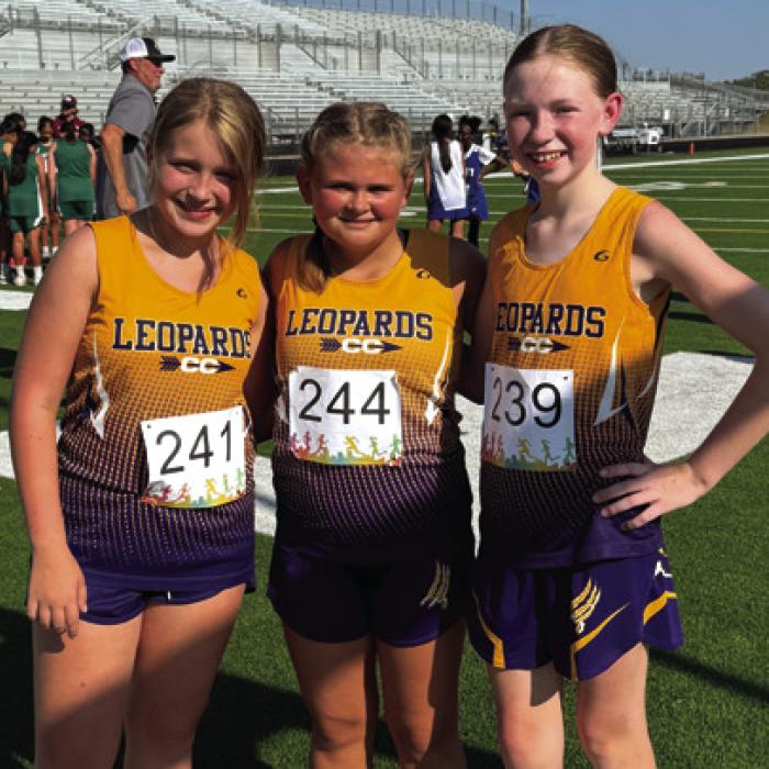 7th grade girls 94 runners - Hope Hess 40th, Hayleigh Pizzitola 72nd, Hailey Tovar 81st.
