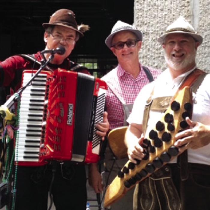 Off the Grid members John Merz, Joe Klaus and Mike Campasso.