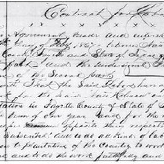 An image of the Holman contract.