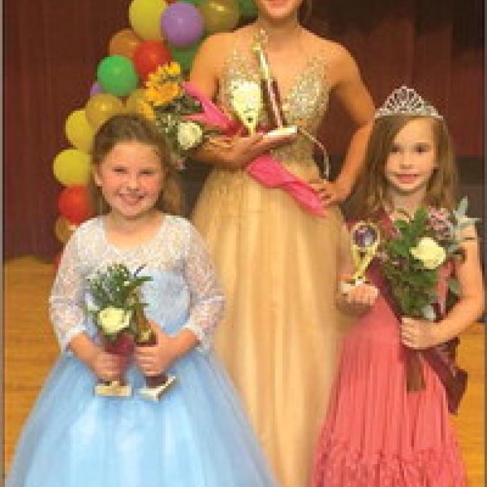 Pictured from left: Most Talented-Gracelyn Smith, Miss Congeniality-Jeslyn Moralez and Miss Photogenic- Rebecca Kozel.