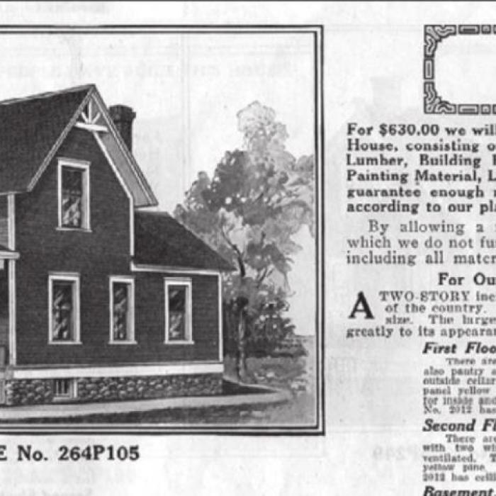 For generations, rural families placed orders for items not readily available locally. Cordell’s father, Alfred, was one of them. In 1916, he ordered a new home from Sears, Roebuck. The unassembled kit with instructions and materials arrived on a freight train at nearby Carmine. Alfred built his new home on one acre in the A.E. Baker League, across the road from the 96.5 acres in the James Winn League, where Cordell lives now. It was once the home of his Levien grandparents. The photo of the Levien’s Sears,