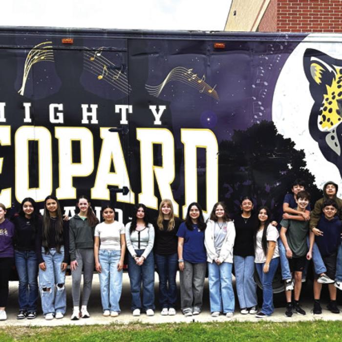 The La Grange Middle School All-Region band honorees.