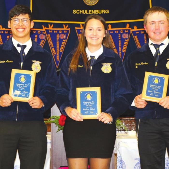 Schulenburg FFA Holds Annual Banquet