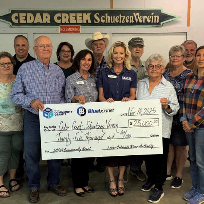 LCRA, Bluebonnet Electric Co-op Award $25,000 Grant for Renovations to Carmine Hall
