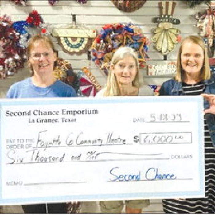 Second Chance Donates to FCCT