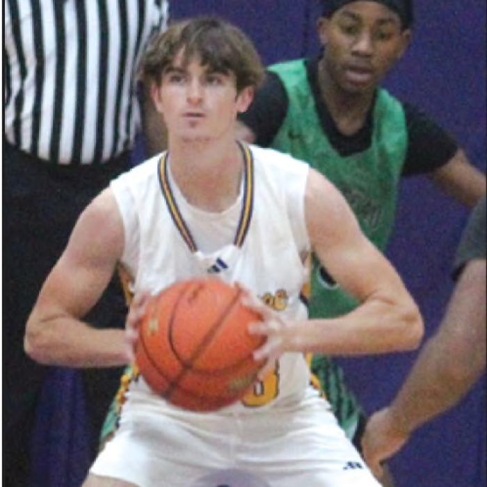 La Grange’s Mason Kleiber looks for an opening Monday. Photo by Jeff Wick
