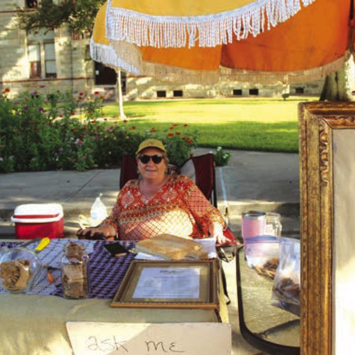 Suzanne Niemeyer of Holman was selling homemade dog treats.