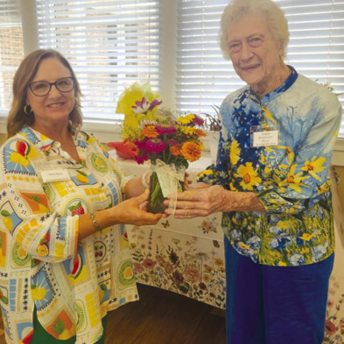 Garden Club Officers Installed, Honorary Member Recognized