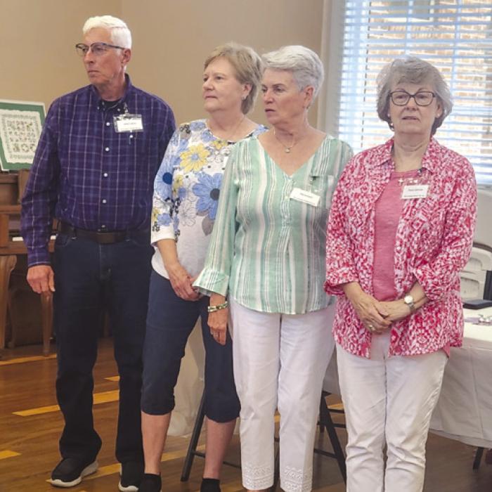 Garden Club Officers Installed, Honorary Member Recognized