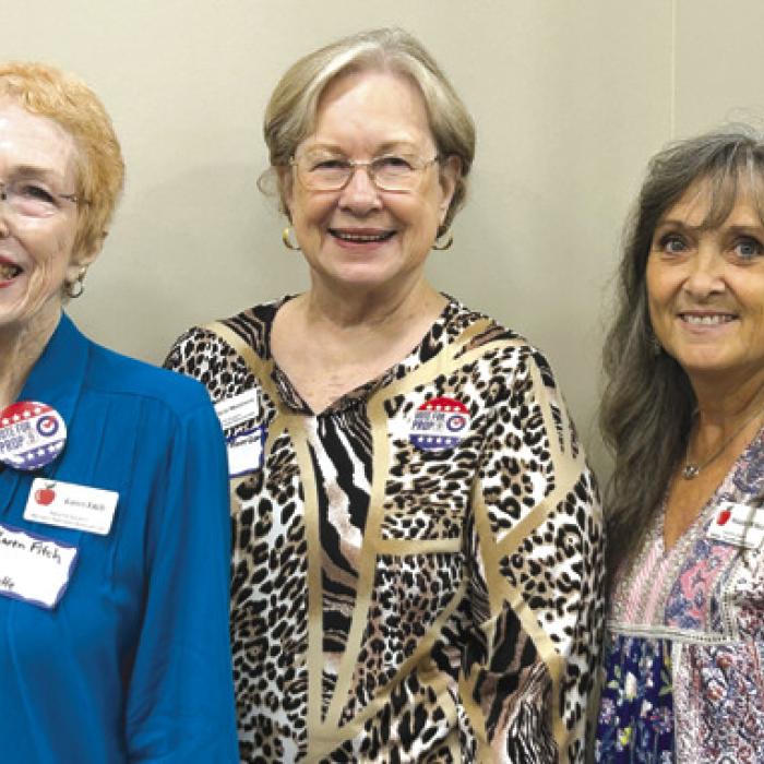 Karen Fitch, Chris Morrison, and Melanie Mica