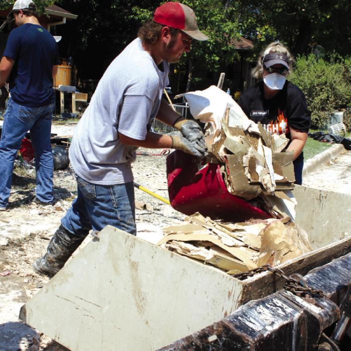 Help From One Flooded Town to Another