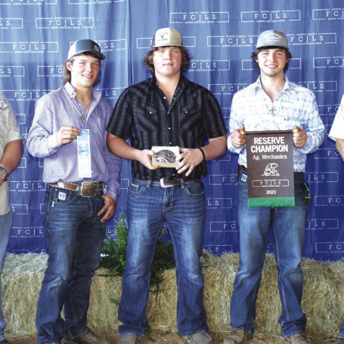 Fayette County Jr. Livestock Show Heifer and Ag Mechanics Winners