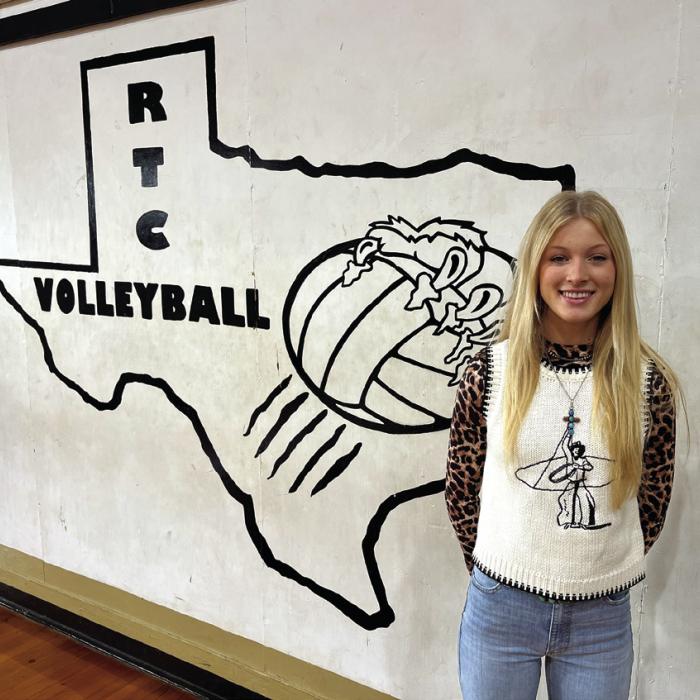 Round Top-Carmine volleyball star Jessica Rohde. Photo by Jeff Wick