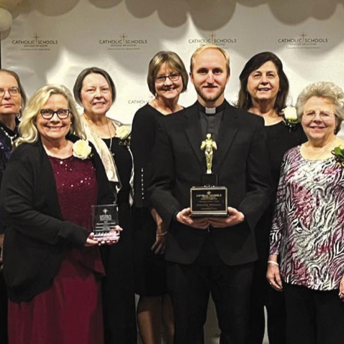 This past weekend the Catholic Schools in the Diocese of Austin gathered to celebrate those that help make our schools a place to form students in Wisdom and Holiness. This year Sacred Heart Catholic School is honored to recognize the Catholic Daughters Court Annunciation No. 1962 for their service and dedication to our students.