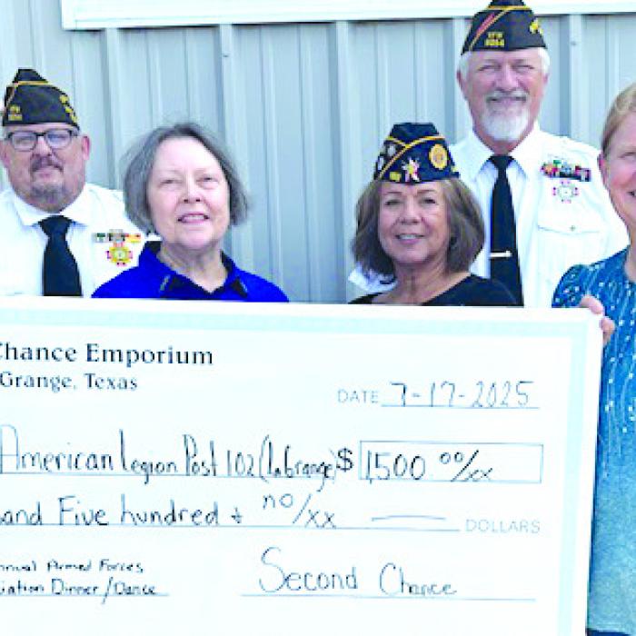 Second Chance Donates to American Legion