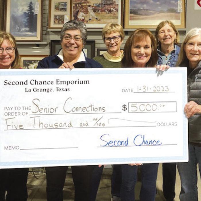Second Chance Makes Donation to Seniors