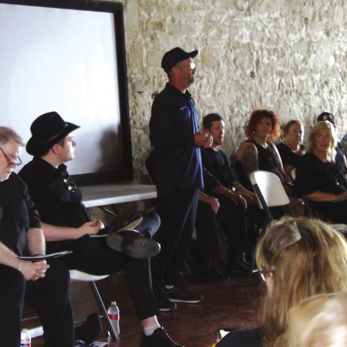 On Sept. 11 the Muldoon Mercantile was a full house for the Muldoon Volunteer Fire Deptarment’s production of the 9/11 play 110 Stories by Sarah Tuft.