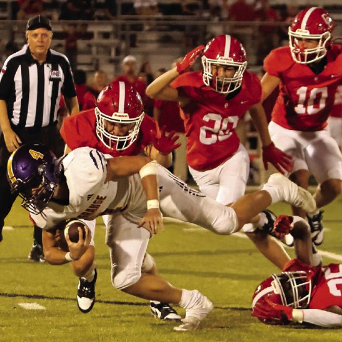 High-Powered Columbus Cardinals Down Leps 63-21