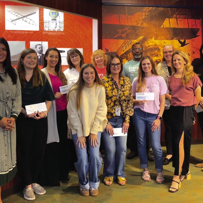 Pictured (L-R, Back): Melanie Ramirez, SFF Program Director; Jennifer Owens; Susannah Mikulin; Heather Allbright; Doris Klaus; Kenneth Wicks; Susie Shank; Amanda Kridel; (front) Ashleigh Parks; Ashley De La Garza; Jenny Neiser; Cheryl Pekar, SFF CEO; Not Pictured: Destiny Siptak; Erin Wotipka.