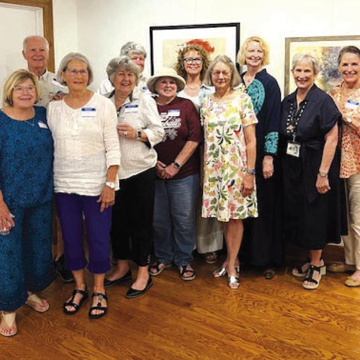 Fayetteville artists and supporters at TWCS.