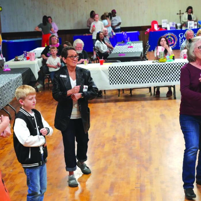 Pictured left to right: Kristi McBride, Kes McBride, Stephanie Shroyer, Cindy Ferguson, Johnny Fojtik.