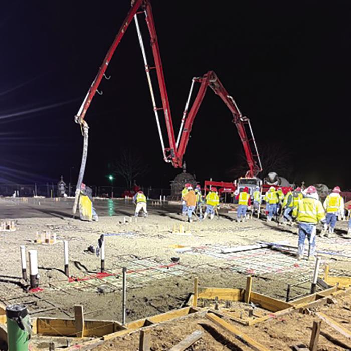 Foundation Poured at New Hostyn Church