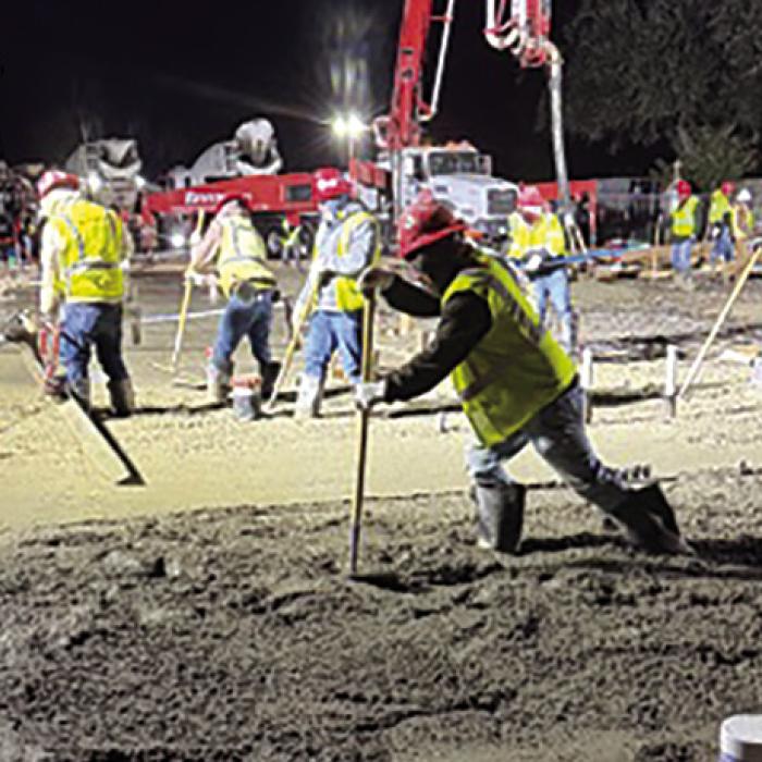 Foundation Poured at New Hostyn Church