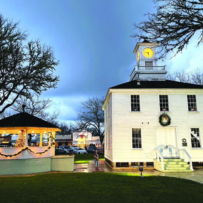 Town Squares of Fayetteville, Round Top Could Be Christmas Cards