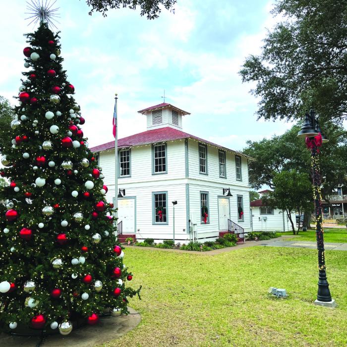 Town Squares of Fayetteville, Round Top Could Be Christmas Cards