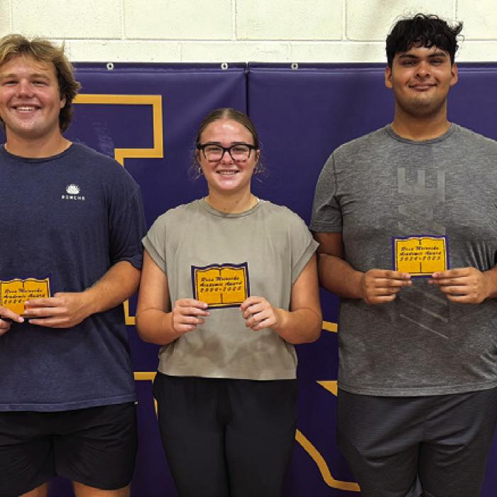 Class of 2027 – Emma Anderson, Luke Anderson, Kylin Brawley, Jahir Lopez Ocon, Koen Zbranek.