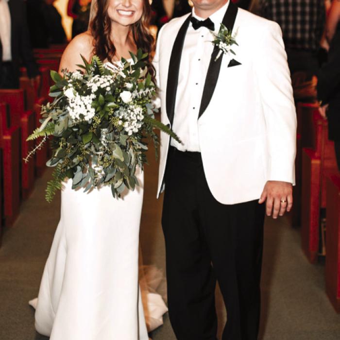 Dwight and Suzanne Mazac of Columbus, are pleased to announce the marriage of their daughter, Haley Rose Mazac, to Reece Anthony Cernoch, son of Richard and the late Rebecca Cernoch, and stepson of Kathy Reierson-Cernoch, of La Grange. The nuptials took place on Jan. 14 at Sacred Heart Catholic Church in La Grange. A celebratory reception followed at the Historic Casino Hall. Photo by Lasting Details by Lauren