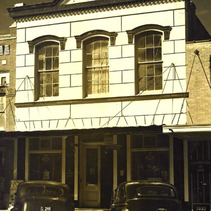 The iconic Paul Breymann Pharmacy Building in downtown Schulenburg as it looked at various points in its 141-year-old history. A Texas Historical Commission Marker will be unveiled and dedicated there Saturday, Nov. 2, at 1 p.m.