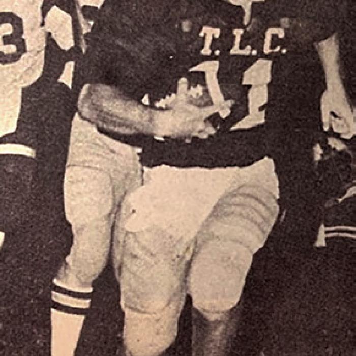Neal Miller in action as a quarterback at Texas Lutheran College.
