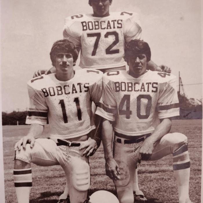 Michael Miller, Billy Dunk, and the late Leonard Matocha. All La Grange boys at SWT, in the early 1980s.
