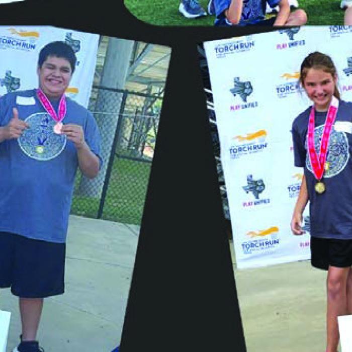 Pictured: (Top Left) Makayla Garza- 5th grade, Dylan Haynie- Freshman, Vanice Martin- Senior; (Center) Niko Galvez- 3rd, SOTX group, Ava Mathis- Senior; (Bottom) JJ Orellana- Senior, Kenlie Muske- 6th, and Adam Iraheta, 2nd. *SOTX group pic: Carolyn Harold- Coach, Jeannette Sullivan- Head Coach; **Not pictured- Lizette Morin- Head of Delegation, Sharon Novak- Coach, Amanda Keilers, Volunteer, Dylon Wright- 5th, Braylon Jarmon- Senior