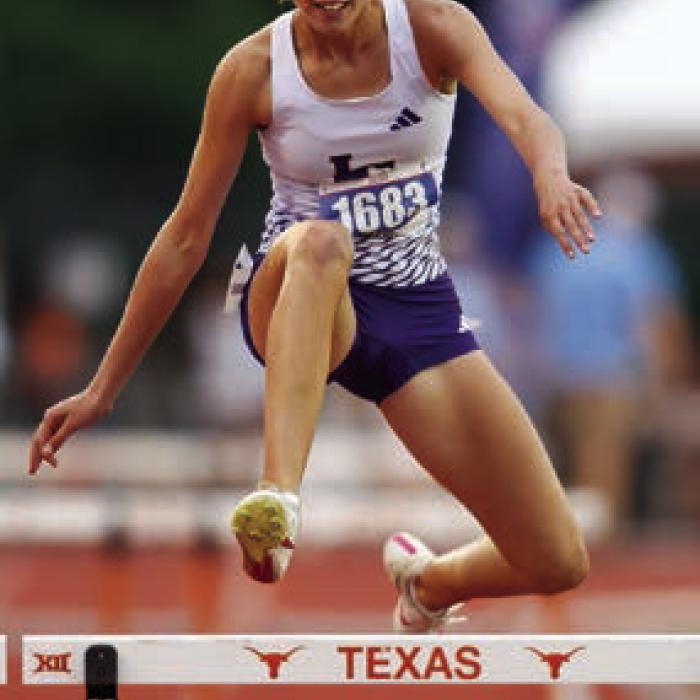 La Grange’s Macie Collier qualified for the 4A state meet in the 300 hurdles. She is the school record holder in the event and the fourth fastest qualifier at state in 4A. She is a junior but shown here the last time she qualified for state when she was a freshman.