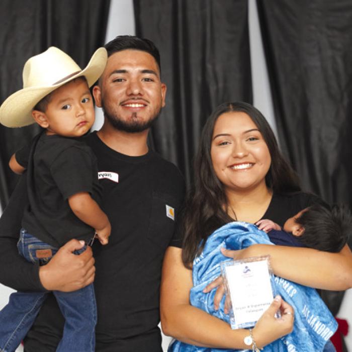 PAT Family of the Year Award was presented to Bryan and Esparranza Velazquez.