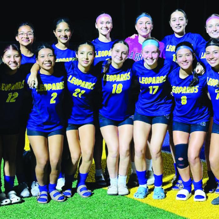 The La Grange varsity girls soccer team after Friday’s victory.