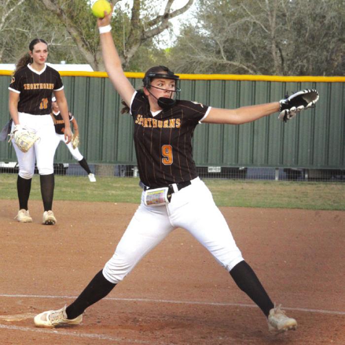 Schulenburg’s Kerr McBride pitched a complete game fourhitter in Tuesday’s victory.