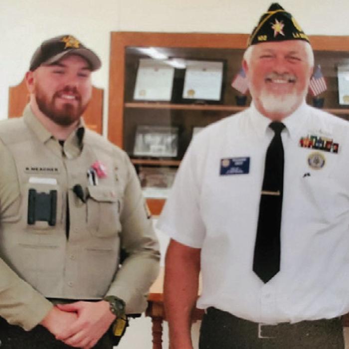 Sgt. Meagher Speaks to American Legion Post
