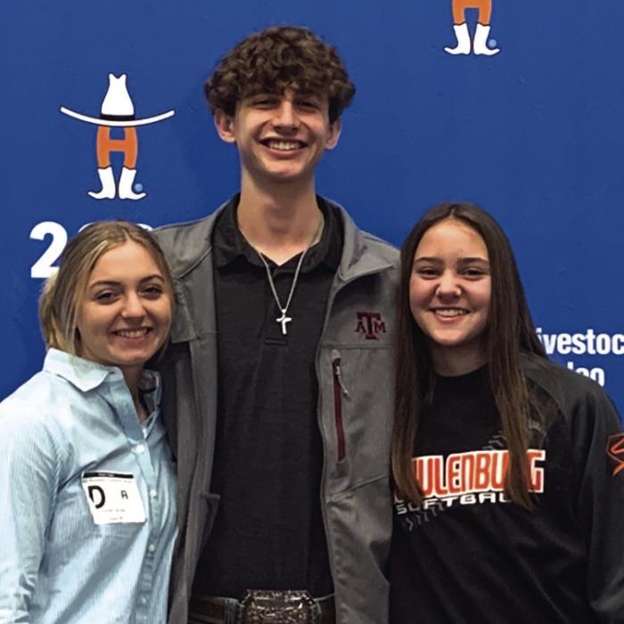 Abegayle Drabek, Aidan Miksch, and Mikayla Stang
