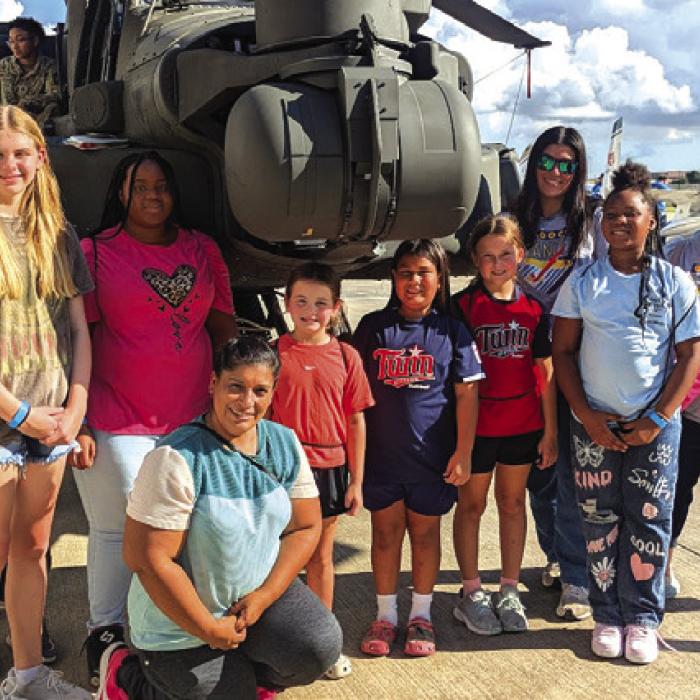 Local attendees at the event included: Cynthia Fogleman – Stanzel Museum Director, Melanie Ramirez – Stanzel Family Foundation Program Director, Ginger Friemel, Maria Camacho and tusdents – Jade Williams -age 12, Vyvynne Friemel -age 11, Ava Boston -age 9, Rebecca Camacho -age 9, Emmalyn Pekar – age 8, Ella Pekar – age 9.
