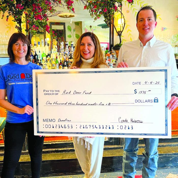 Local Restaurants Raise Funds for Red Door Fund for Mental Health