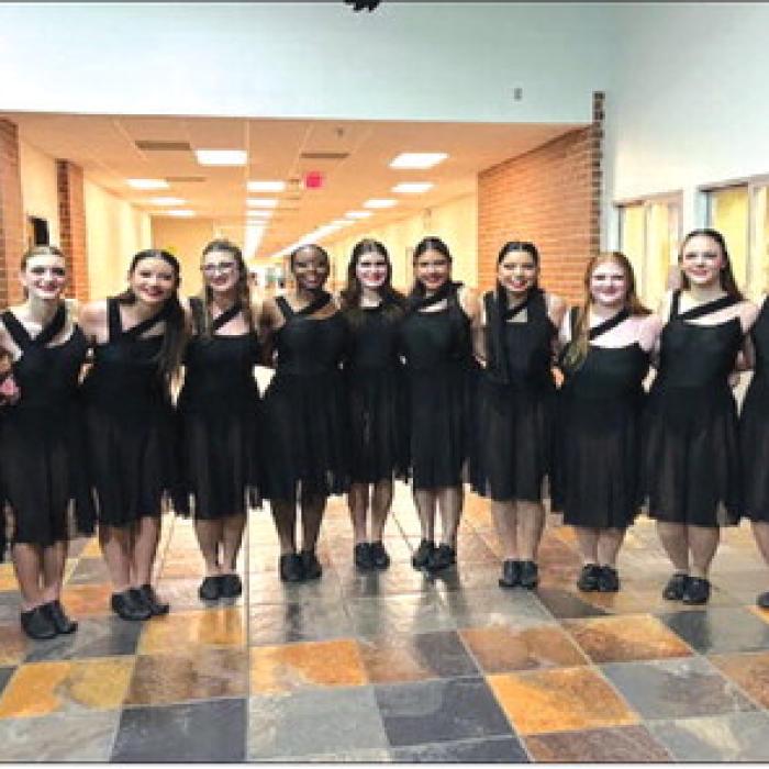 Pictured from left to right: Madison Hamrick, Kamryn Johnson, Emmalina Janda, Maddie Wright, Jazzmin Coleman, Ellah Hill, Emireth Cerda, Michelle Leal, Gracie Hill, Quinlyn Landis, Jessica Gross