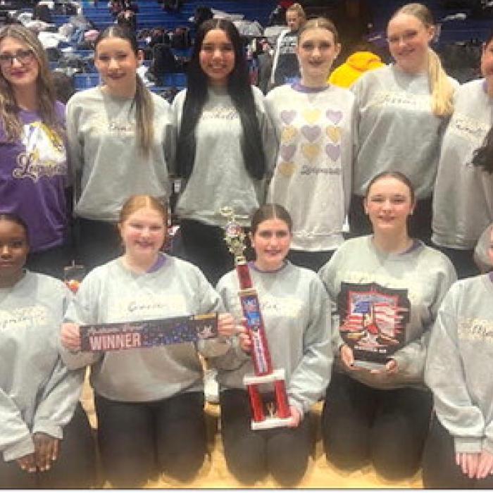 Back Row, left to right: Maddie Wright, Emmalina Janda, Michelle Leal, Kamryn Johnson, Jessica Gross, Emireth Cerda; Front Row, left to right: Jazzmin Coleman, Gracie Hill, Ellah Hill, Quinlyn Landis, Madison Hamrick.