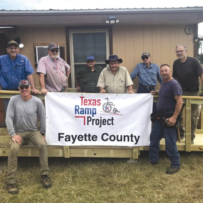 Texas Ramp Project Volunteers Build in Fayetteville